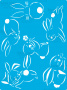 Stencil reusable, 15x20cm Sweet bunny, #387