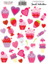 Kit of stickers Sweet valentine #091