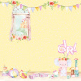 Doppelseitig Scrapbooking Papiere Satz My cute Baby Elephant Girl, 30.5 cm x 30.5 cm, 10 Blätter