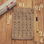 Bastelschablone 15x20cm "Kalender Ukrainisch 2" #290