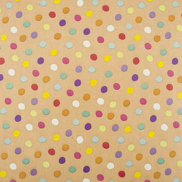 Kraft paper sheet 12"x12" Multicolored peas