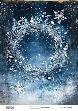 Decoupage card «Christmas Tale» #000849, 21cm x 29,7cm