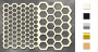 Spanplatten-Set "Honeycomb" #030