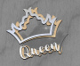 Mega shaker dimension set, 15cm x 15cm, Figured frame Queen's Crown - 1