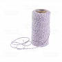 Cotton melange cord. White with lilac.