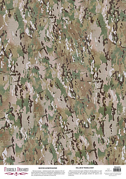 Deco vellum colored sheet Grunge Military style, A3 (11,7" х 16,5")