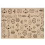 Einseitiges Kraftpapier Satz für Scrapbooking Merry Christmas, 42x29,7 cm, 10 Blatt 