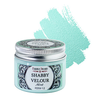 Shabby velour paint Mint