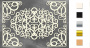 Набор чипбордов Овальная салфетка с уголками 10х15 см #124