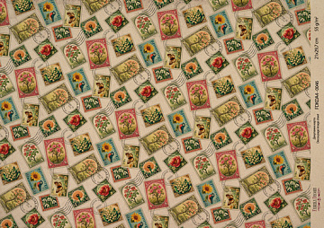 Kraft Decoupage Papier 29,7x21cm, “Botanica Kraft”, #0046