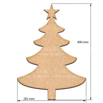  Art board New year tree 28,5х40 cm - 2