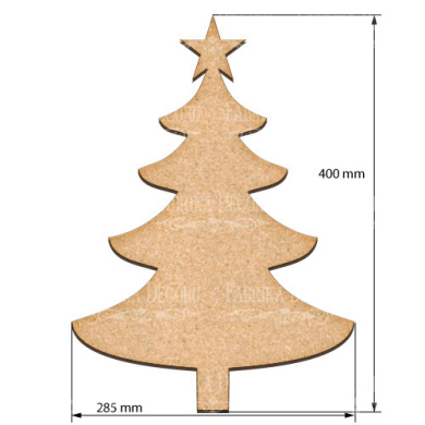  Art board New year tree 28,5х40 cm - 2