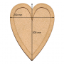 Art board Heart, 23cm х 30cm - 0