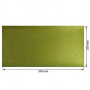 Piece of PU leather with gold stamping, pattern Golden Mini Drops Avocado, 50cm x 25cm - 0