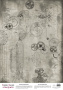 Деко веллум (лист кальки с рисунком) Grunge Flight mechanics, А3 (29,7см х 42см)