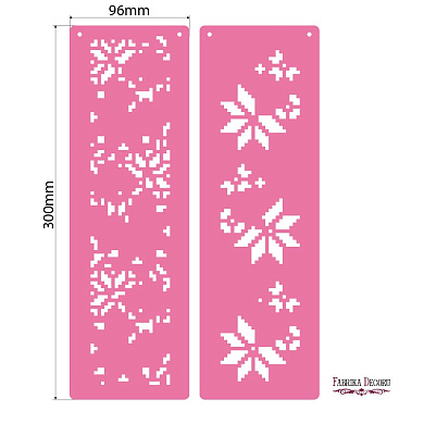 трафарет многослойный, универсальный, (30х9.6см), бордюр #143 фабрика декору