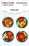 Set of 4pcs flair buttons for scrabooking Inspired by Ukraine #565