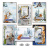 diy kit for making 6 greeting cards "country christmas", 10 cm x 15 cm