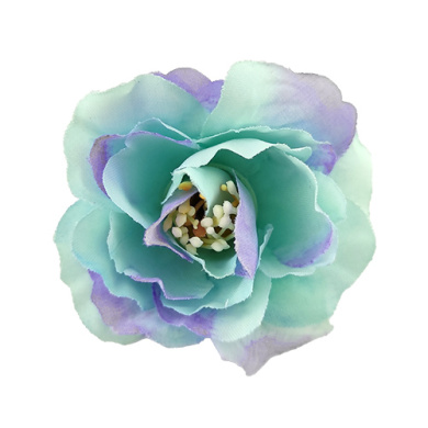 цветок чайной розы голубой с фиолетовым, 1шт - 2