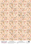 Деко веллум (лист кальки с рисунком) Пионы, А3 (29,7см х 42см)