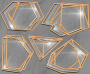 Mega-Shaker-Maß-Set, 20 x 20cm, Polygonrahmen 5-tlg