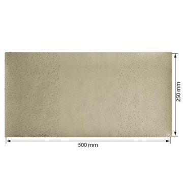 Piece of PU leather for bookbinding with gold pattern Golden Mini Drops Beige, 50cm x 25cm - 2