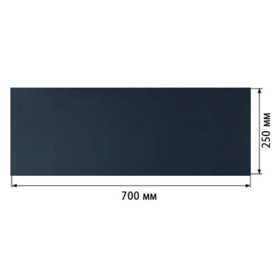 отрез кожзама dark blue, размер 70см х 25см  - 2