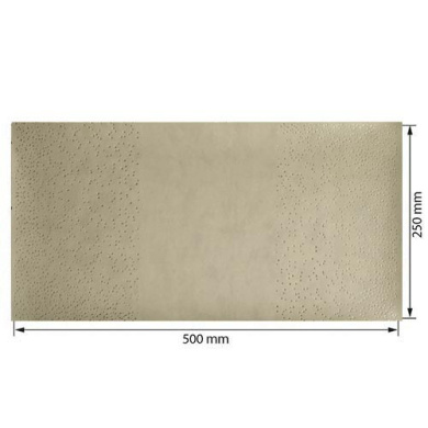 отрез кожзама с тиснением золотой фольгой, дизайн golden mini drops beige, 50см х 25см - 2