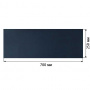 Piece of PU leather Dark Blue, size 70cm x 25cm - 0