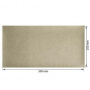 Piece of PU leather for bookbinding with gold pattern Golden Mini Drops Beige, 50cm x 25cm - 0