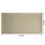 Skóra PU do oprawiania ze złotym tłoczeniem, wzór Golden Mini Drops Beige, 50cm x 25cm 