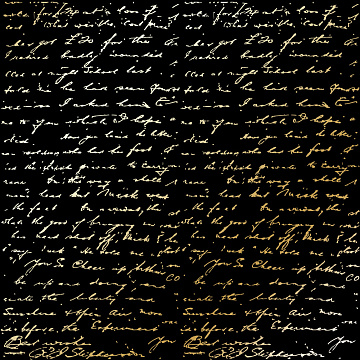 Einseitig bedruckter Papierbogen mit Goldfolienprägung, Muster „Goldener Text Schwarz“