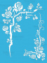 Bastelschablone 15x20cm "Rosa Baum" #108