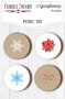 Set mit 4 Flair-Buttons für Scrapbooking #102