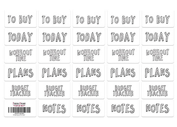 Journaling stickers set #4-003