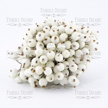 Set of sugar guelder rose berries White 20pcs