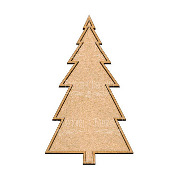  Art board Pine tree 23х39 cm