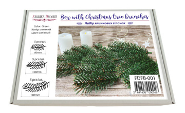 Set of artificial Christmas tree branches, Green, 15pcs - 2 Set of artificial Christmas tree branches, Green, 15pcs - 2