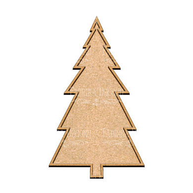  Art board Pine tree 23х39 cm