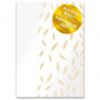 Acetate sheet with golden pattern Golden Feather A4 8"x12"
