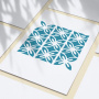 Stencil for crafts 15x15cm "Ornament 5" #090 - 1