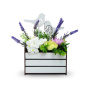 Blumenarrangement-Set „Frühlingskorb mit Vögeln“ 