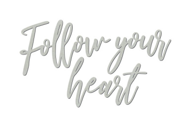 чипборд follow your heart 10х20 см #426  - 2 чипборд follow your heart 10х20 см #426  - 2