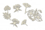 Набор чипбордов Летние цветы 10х15 см #605