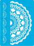 Stencil for crafts 15x20cm "Delicate lace 3" #186