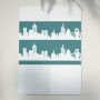 Stencil for crafts 8x27cm "City 2" #073 - 1