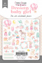 Set of die cuts Dreamy baby girl, 55 pcs - 0