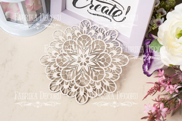 Набор чипбордов "Ажурная салфетка 3" color_Milk - 2  Набор чипбордов "Ажурная салфетка 3" color_Milk - 2