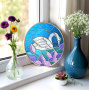 Blank for stained glass painting  "Swan song", #09 - 2