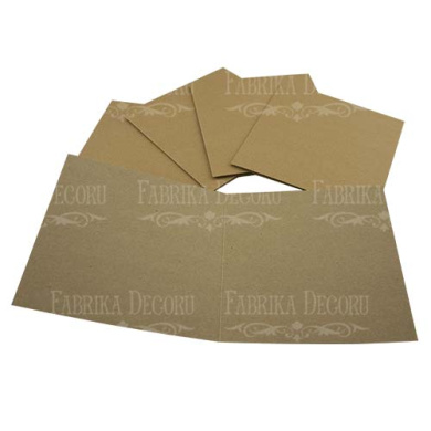 set of blanks for creating cards, 15х15cm, kraft - 2 set of blanks for creating cards, 15х15cm, kraft - 2